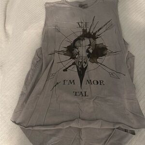 H&M Charcoal Sleeveless Top